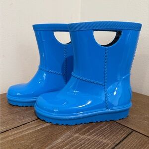 UGG Kids T Rahjee Rain Boots – Size 6 Blue – Toddler/Little Kid
